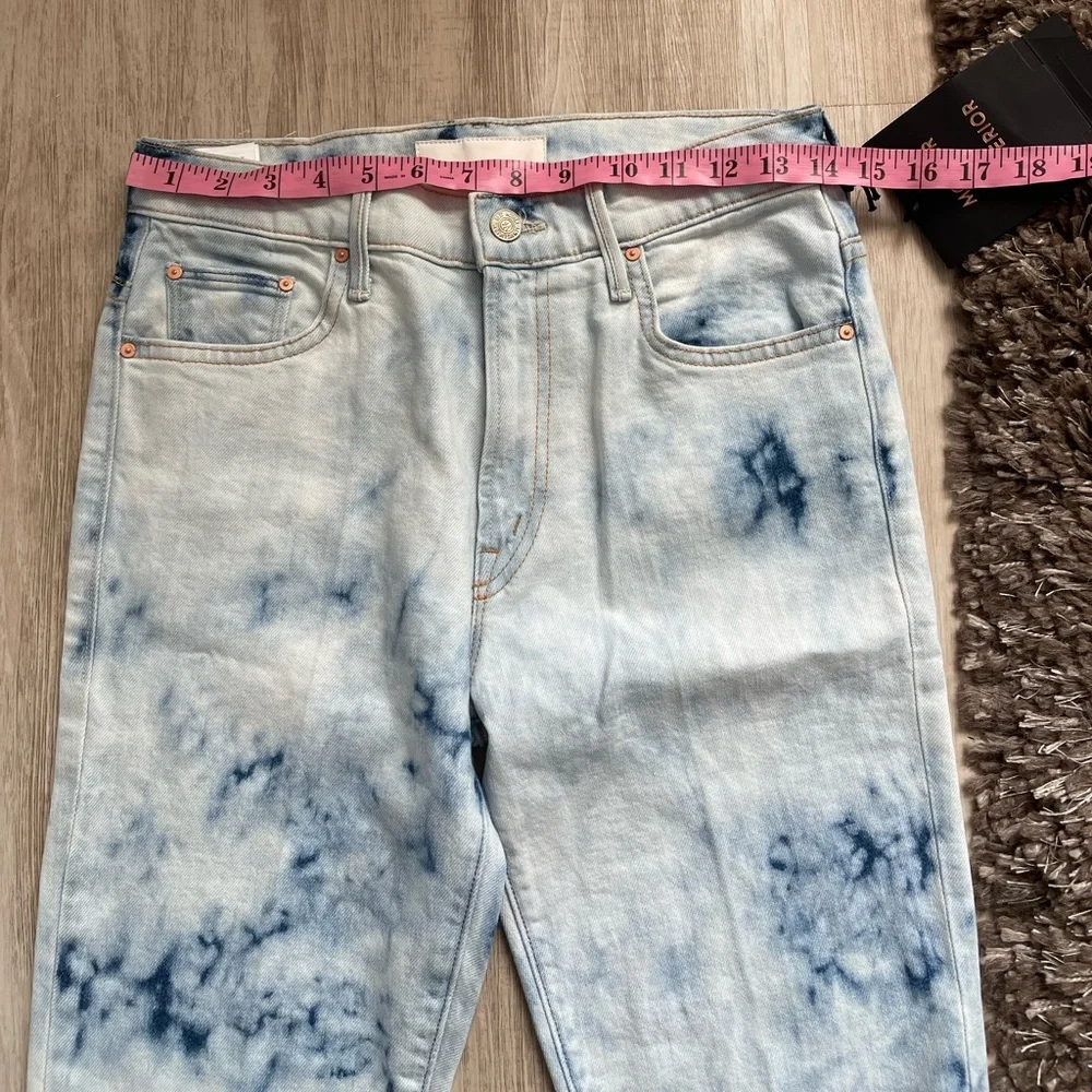 New Mother Superior Insider Ankle Fray In A Tizzy Tie Dye Jeans Size 28 - Picture 6 of 11